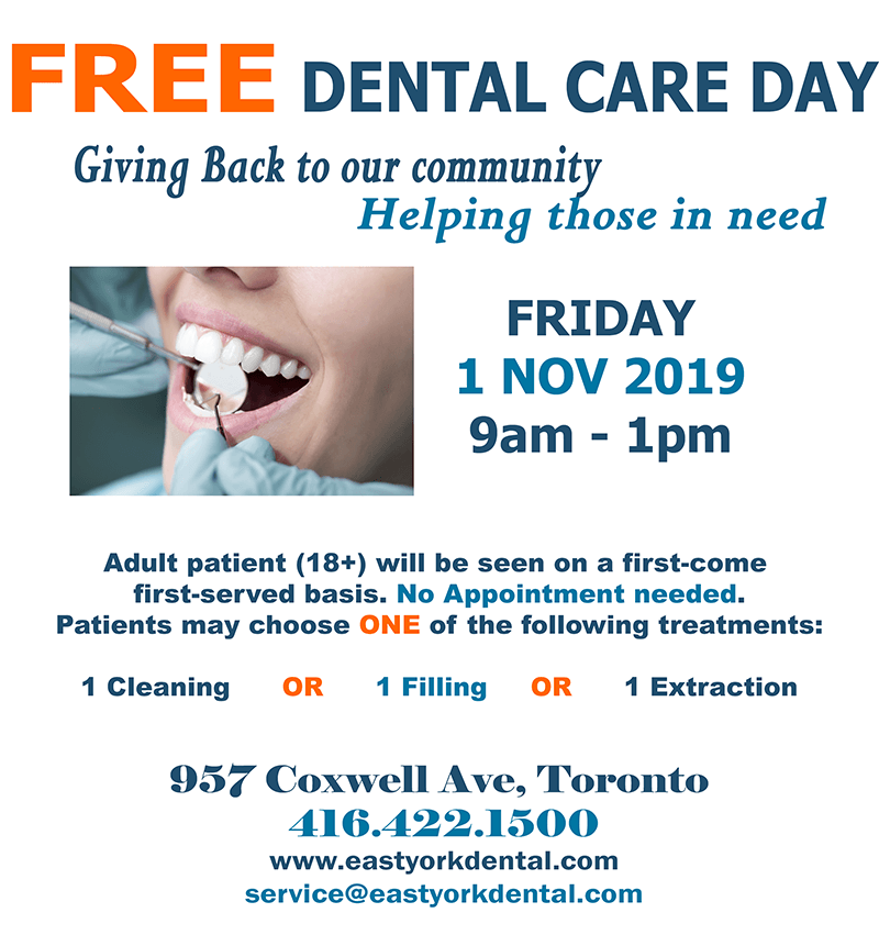Free Dental Care Day - East York Dental Center